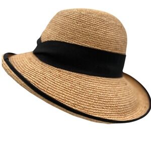 The Tilley Women's Rebecca Sun‎ Hat Raffia Brim Woven